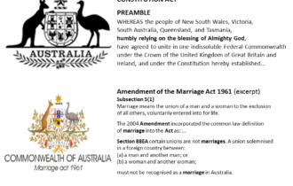 SAME SEX MARRIAGE OR EQUALITY…BRIDGING THE DIVIDE*